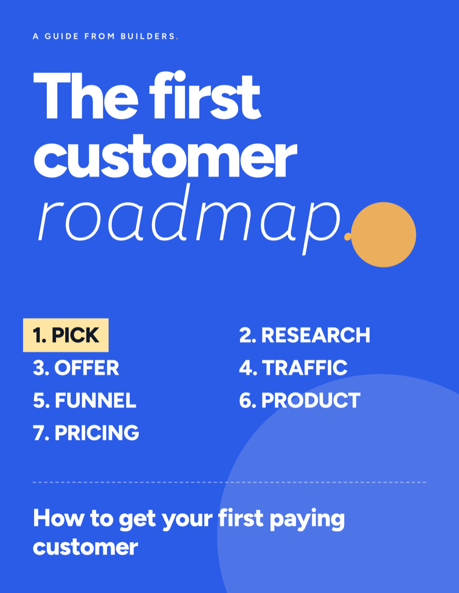 The first customer roadmap — the guide cover